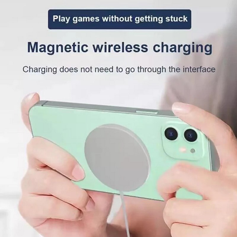 Cargador inalámbrico magnético para Apple Macsafe, almohadilla de carga segura, 15W, para iPhone 12, 13 Pro, Max, 13, Mini, Mac