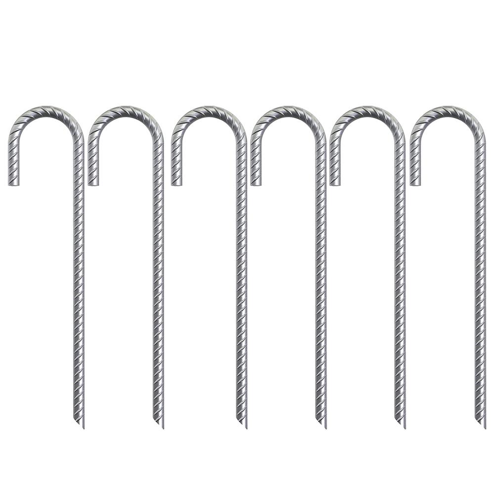 U Rebar Stakes, DOUBLE SECUIRITY U Hook Extra Heavy Duty,12 inch Rust Proof Coated