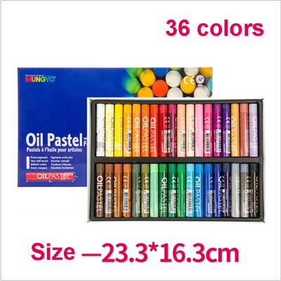 12/24/36 Colors Soft Oil Pastels Non-Toxic Crayon Oil Painting Stick Kids Student Pastel Pencils for Drawing Supplies: 36 colors