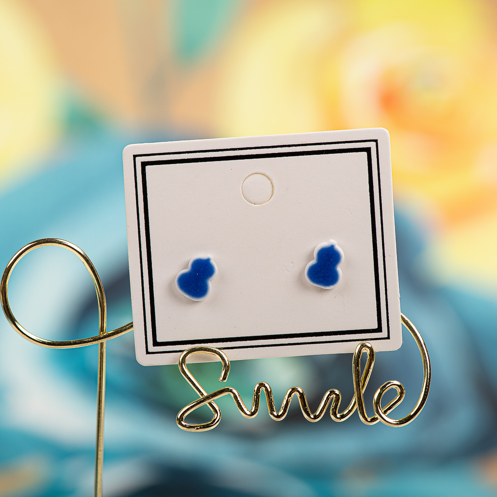 Prachtige Cartoon Multicolor Keramische Oorbellen # LY315 Accessoires Barato Oorbellen Ontmoette Kraaltjes Сережки Аниме: Licht Geel Goud Kleur