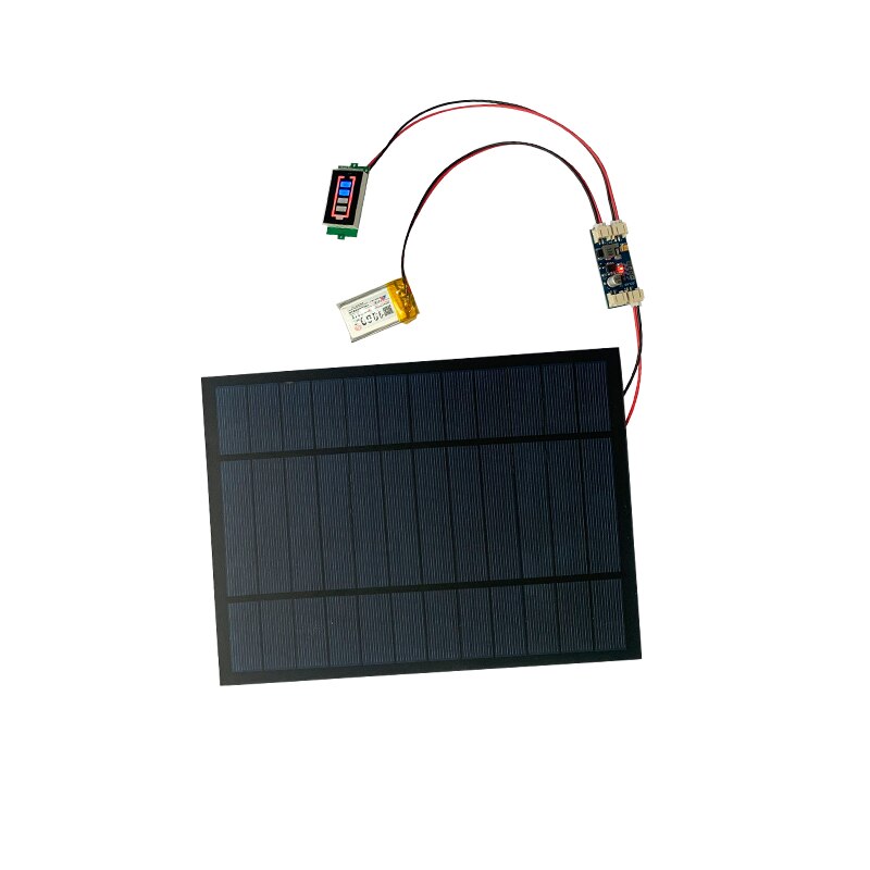Solar panel/DIY solar system 6V 4.5W 6W 10W 9V 4.2W 10W, solar minimum battery charger DIY KIT PH 2.0 cable with battery display