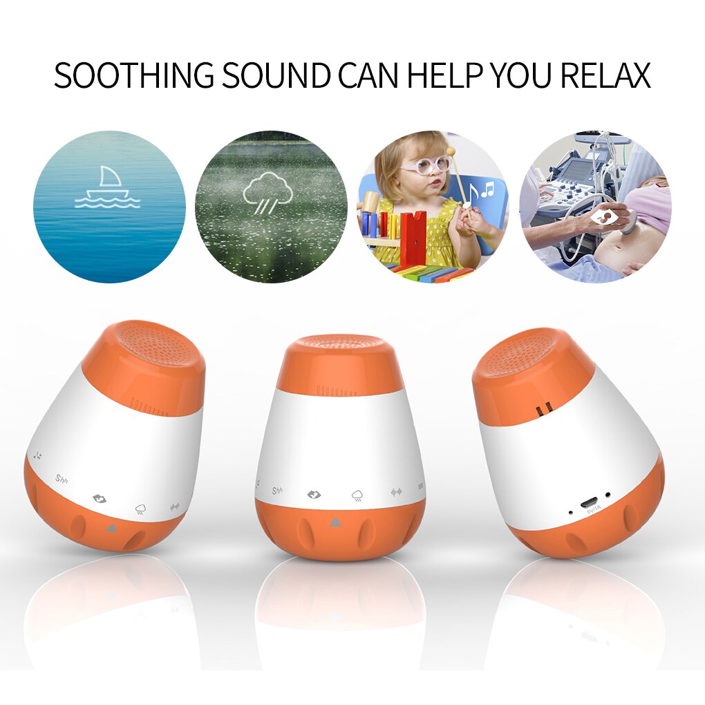 Smart Sleep Machine Rechargeable Music White Noise Voice Sensor Infants Portable Sleeping Breathing Light Mini Noise Machine