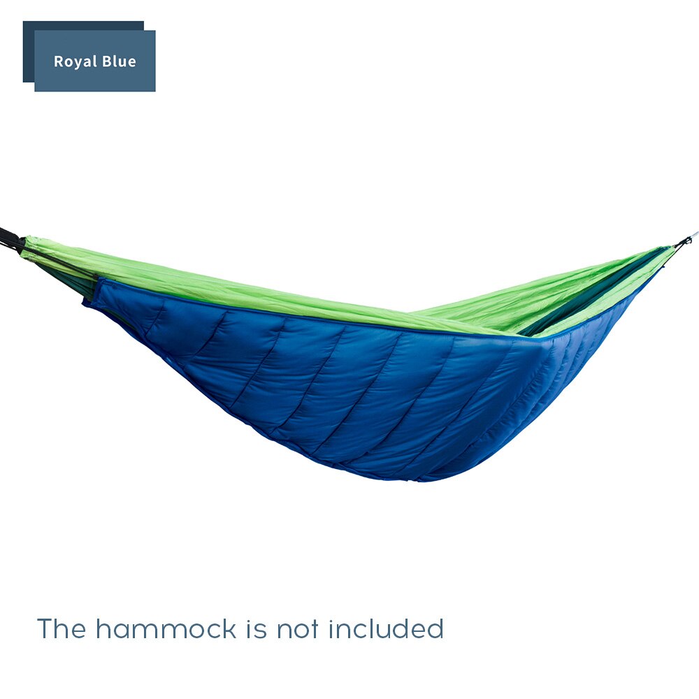 Hamaca de algodón ultraligero cubierta superior térmica bolsa de hamaca para dormir invierno cálido bajo manta de edredón hamaca algodón para exterior: Azul