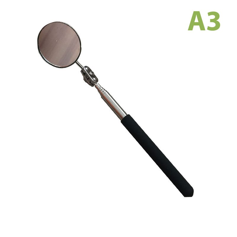 Portable Car Telescopic Detection Lens Inspection Round Mirror Car Angle Tools: A3