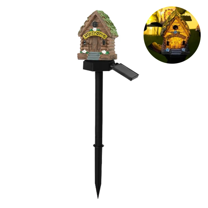 Lampe de pelouse d'animal de hibou à énergie solaire lumière LED solaire lampe de décoration de jardin extérieure lumières solaires imperméables: changeant