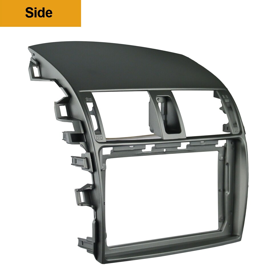 1/2Din DVD del coche de adaptador de conexión de audio Dash Trim Kits de Facia Panel 9 "para el Toyota Corolla Altis 09-13 doble Din reproductor de Radio