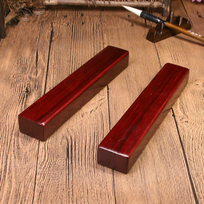 Paperweight Solid Wood Chinese Calligraphy Painting Special Paperweights Chinese High Grade Redwood Classical PaperWeights