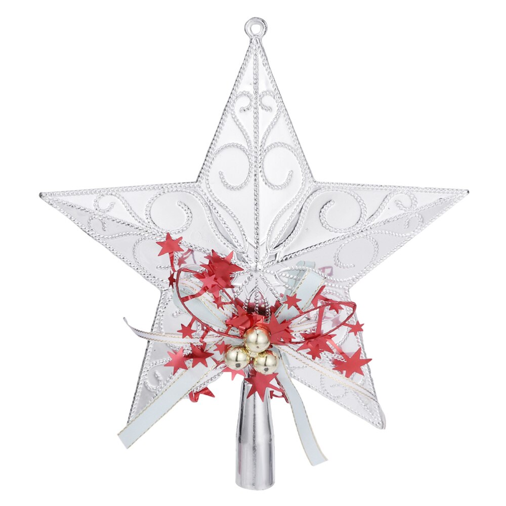20cm Christmas Tree Star Topper Glittering Christmas Tree Decoration Ornaments (Golden)