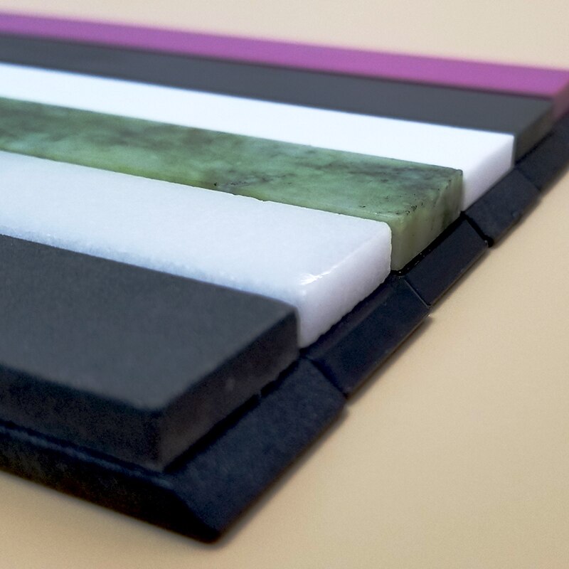 Natural green stone sharpening whetstone fine stone grinding petroleum stone polishing mirror tool DIY stone