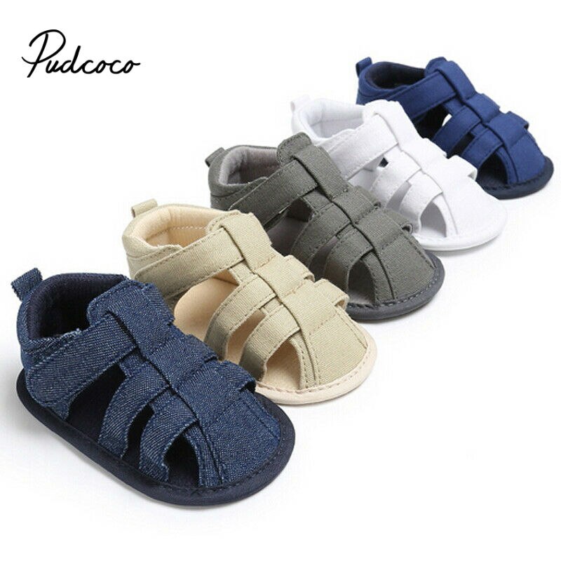 Pudcoco Peuter Pasgeboren Kinderen Baby Jongens Canvas Soft Sole Crib Sneakers Sandalen Schoenen Mode Baby Schoenen