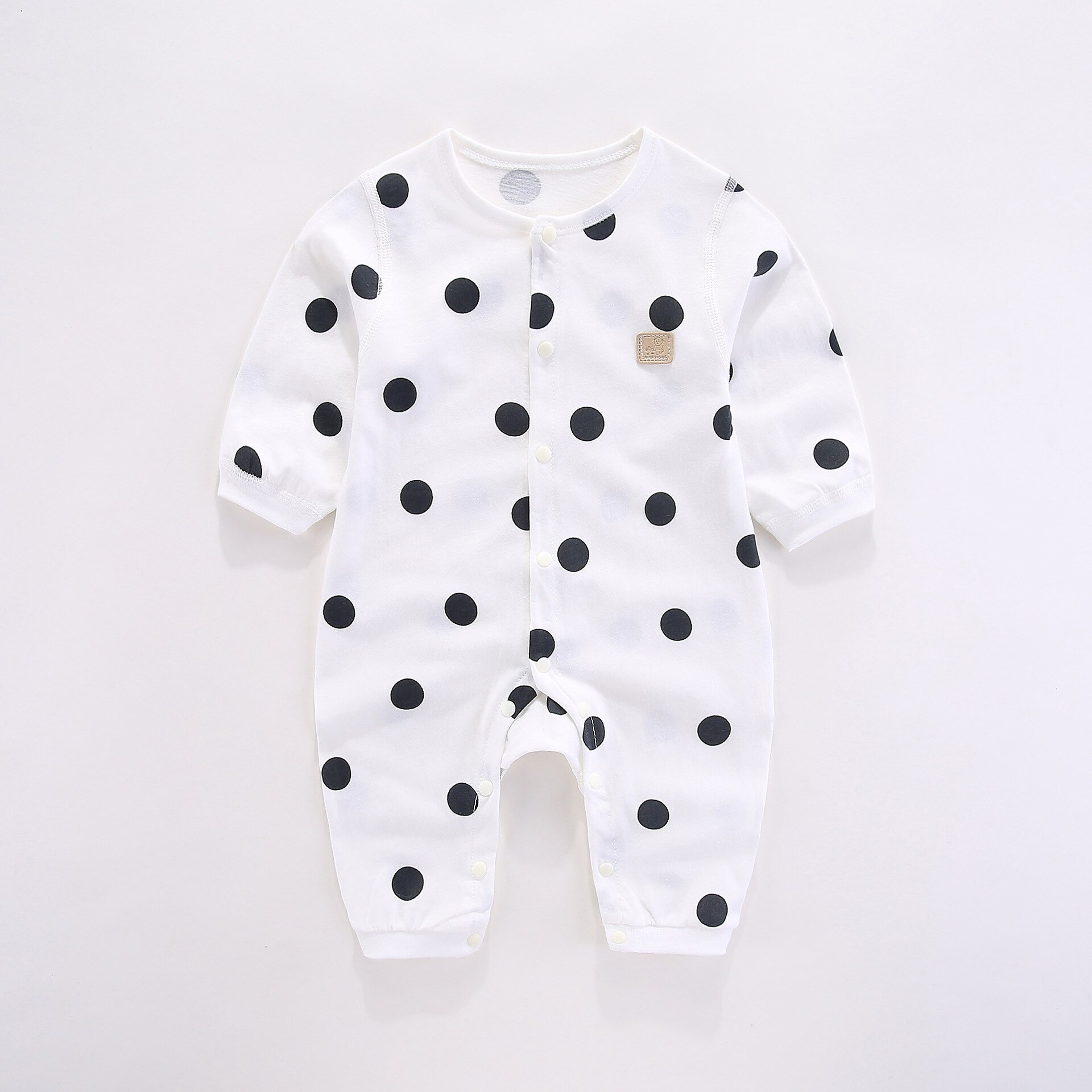 vier jahreszeiten Baby Mädchen Strampler Luft-con Kleidung 0-18M Neugeborenen Jungen Strampler Baumwolle Langarm Gesamt Outfit Kleidung für freundlicher: Beige / 18m