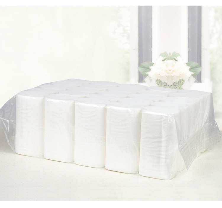 IN STOCK 10rolls/lot Comfortable native wood pulp toilet paper coreless roll paper toilet paper Household paper towels YJN