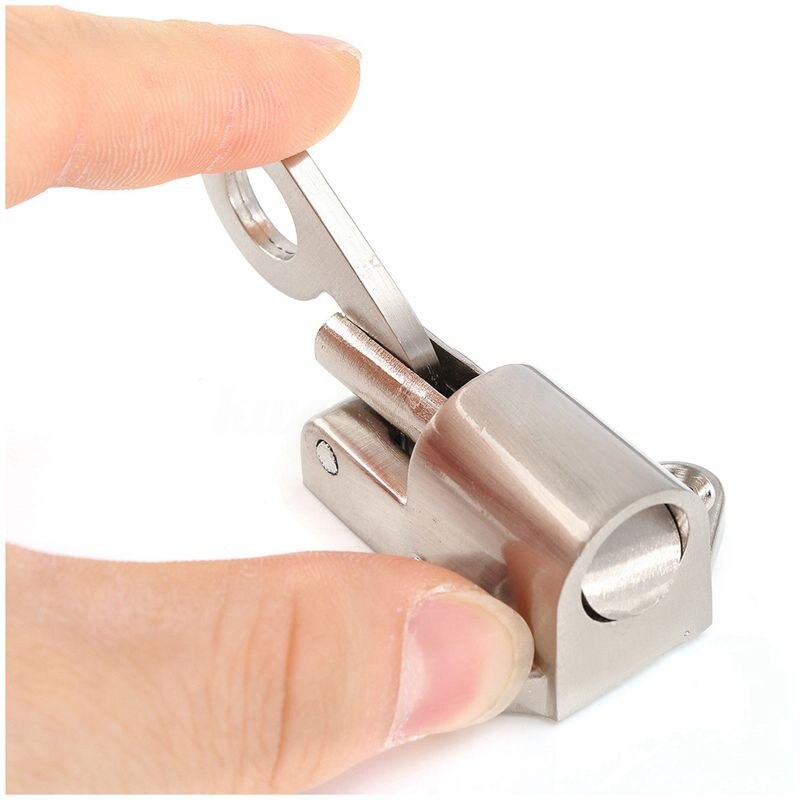 Home Security Spring Slide Bolt Window Door Automatic Latch Lock Self Closing