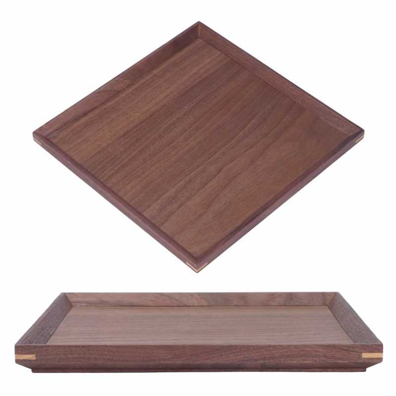 Wooden Tray Coffee Table Tray 2 Sizes Optional for Tableware for Kitchen