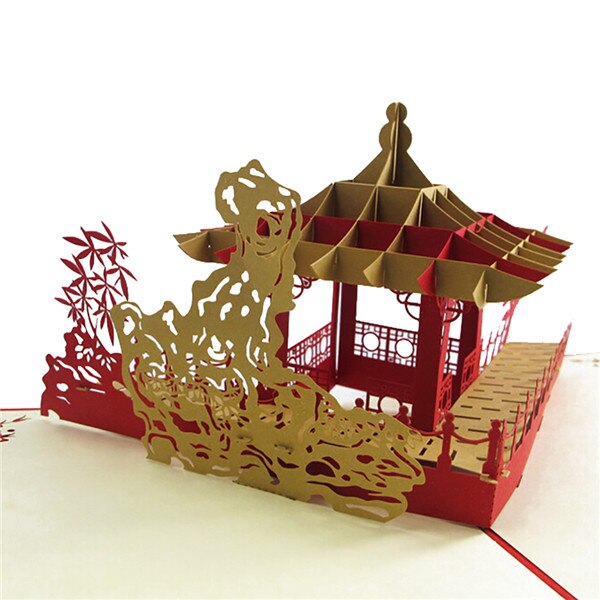 Wedding Invitation Card 3D Chinese Dragon Birthday Greeting Cards Pop Up Paper Crafts Postcard 1: A1