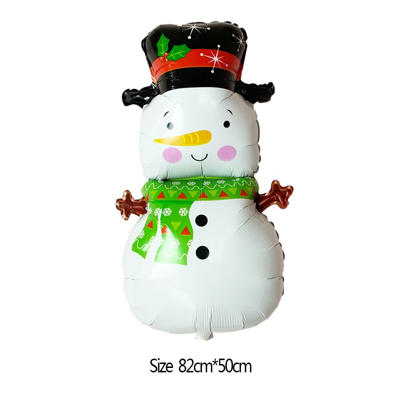 Santa Claus Deer Schneemann Folien-ballone Weihnachten Baum Helium Ballon für Weihnachten Party Dekoration Globals Kinder Spielzeug Neue Jahr Decor: B08