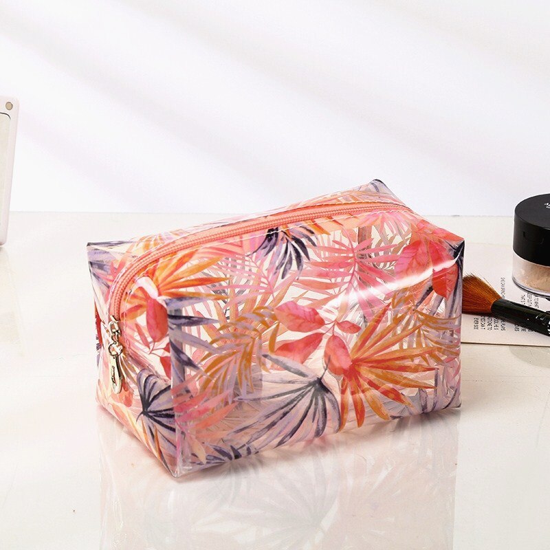 Purdored 1 pc kirkasta hedelmää kosmetiikkapussi vedenpitävä pvc matka naisten meikkipussi meikki järjestäjä hygieniatuotepussi trousse de toilette