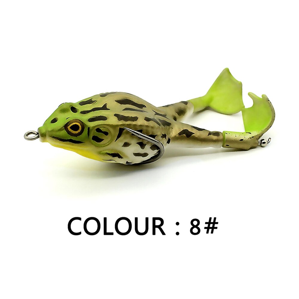 Doppel Propeller Frosch Weichen Köder Shad Weiche Locken Jigging Fischerei Locken Köder Prop Topwater Wels Silikon Künstliche Wobbler 9cm: 08
