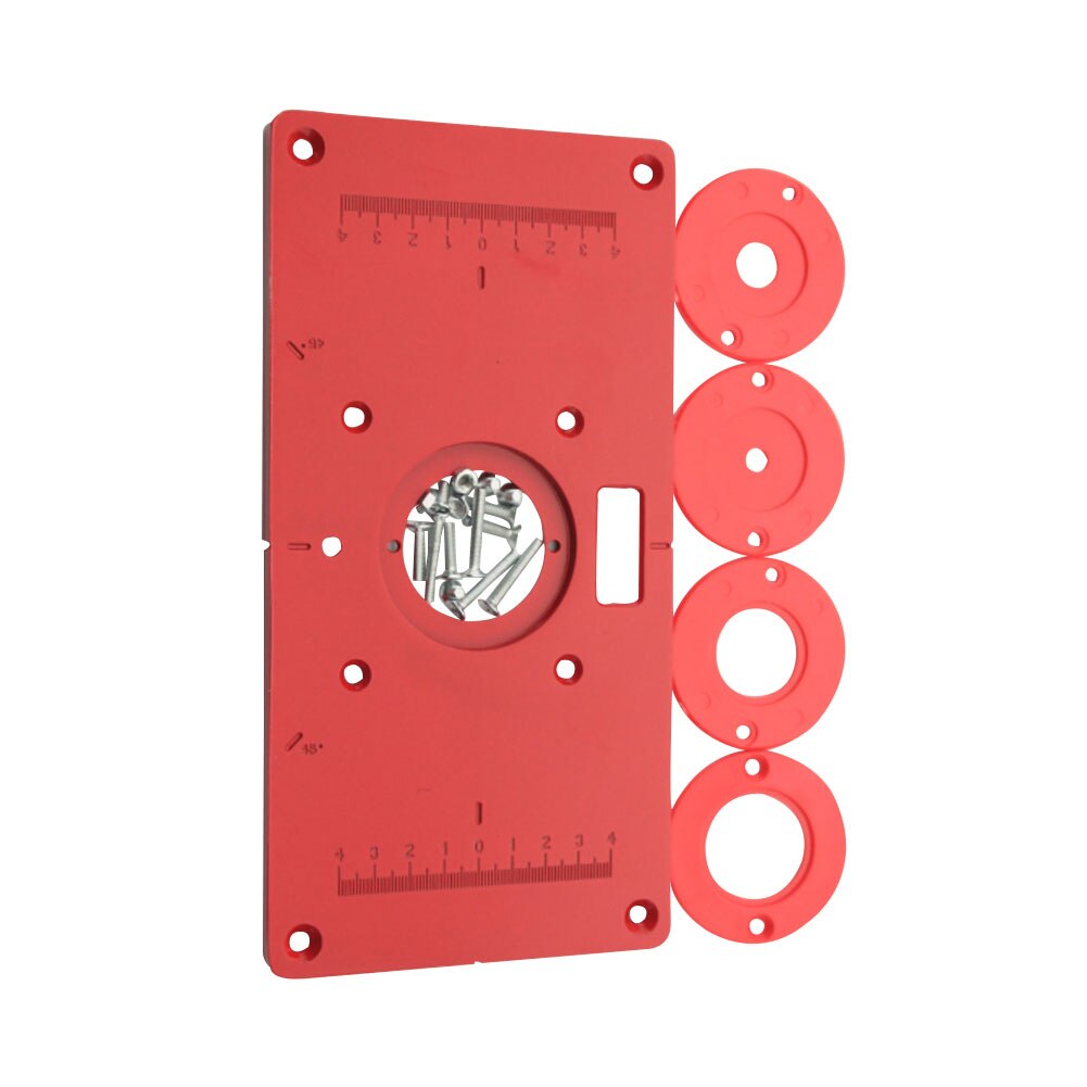 Router Table Plate Aluminum Woodworking Benches With Rings Router Table Plate Tool