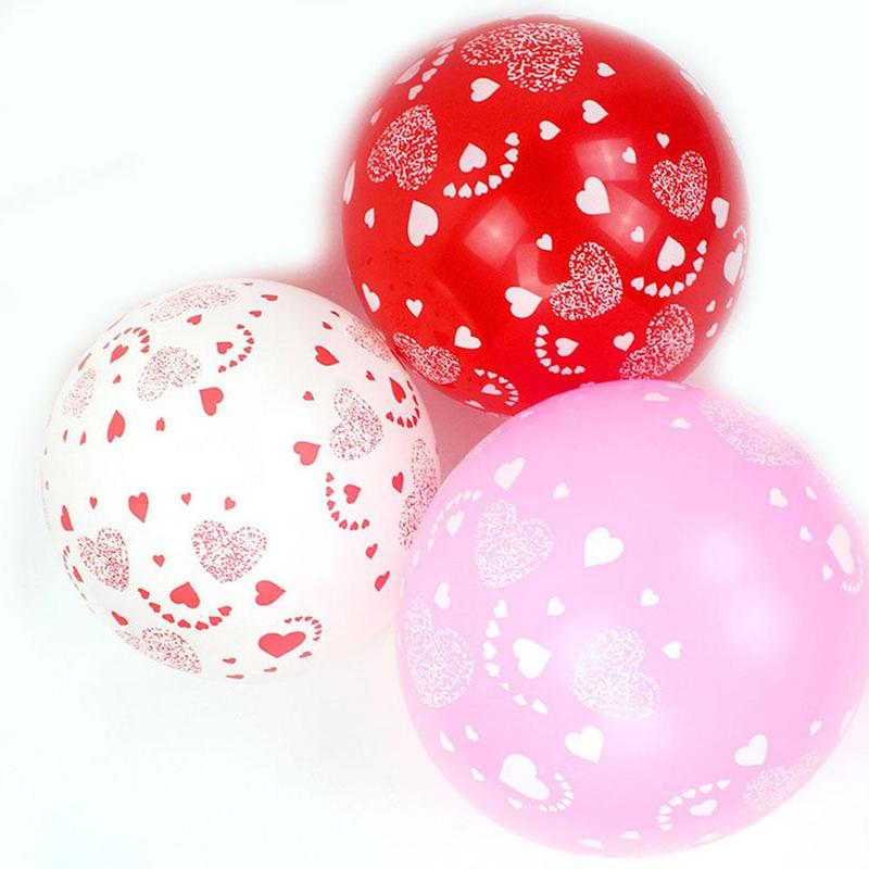 10Pc Red Balloons 10Inch Love Heart Latex Balloons Wedding Helium Balloon Valentines Day Birthday Party Inflatable Balloons