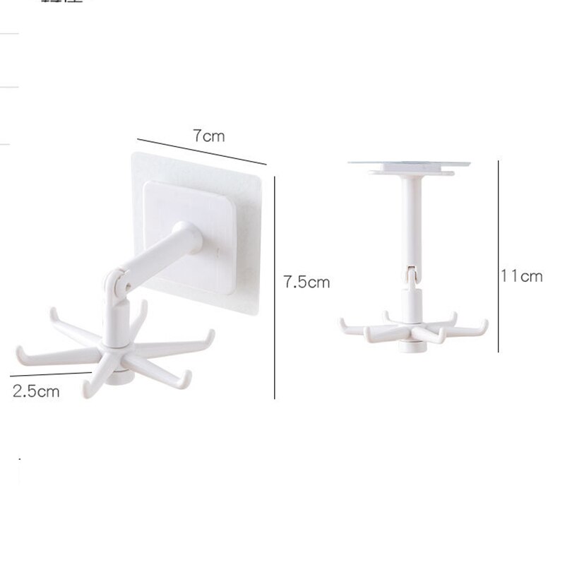 Keittiö pyörivä säilytysteline kaappi hylly riippukoukku järjestäjä vaatekaappi vaatehylly ripustin vaatekaappi pidike keittiön säilytys