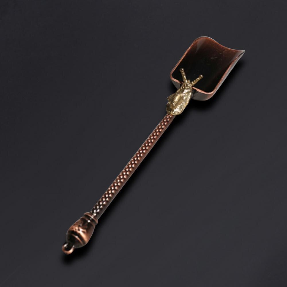 Cuchara de té de bronce Retro Para casa de té, cucharón compacto y versátil de Metal, cuchara de té chino Kongfu, accesorios de herramientas