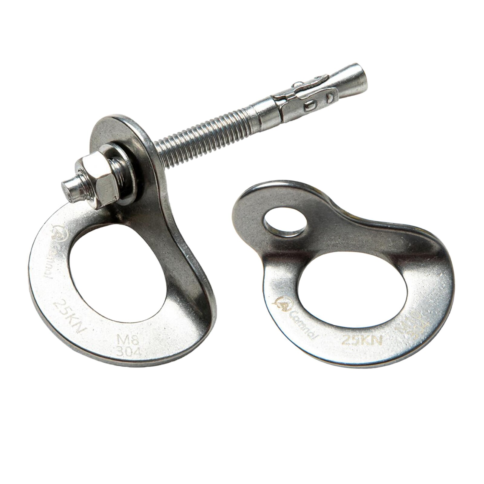 Outdoor Durable Stainless Steel 25KN Anchor Plate Mountaineering Rock Climbing Bolt Hanger Camping &amp; Hiking Accessories