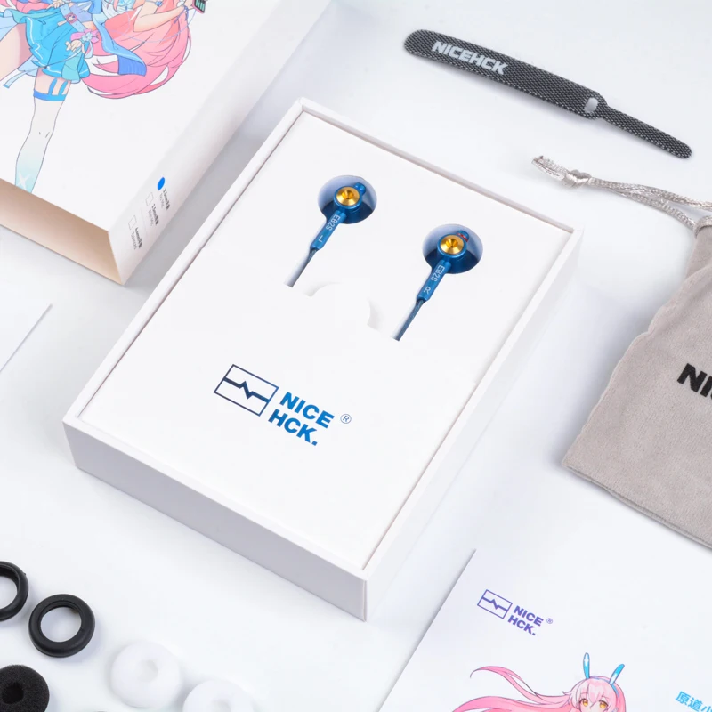 NiceHCK EB2S PRO HIFI Wired Microphone Earphone 15.4mm Dynamic Unit Earbud Bass Headset With Silver Plated OCC Mixed Cable IEM