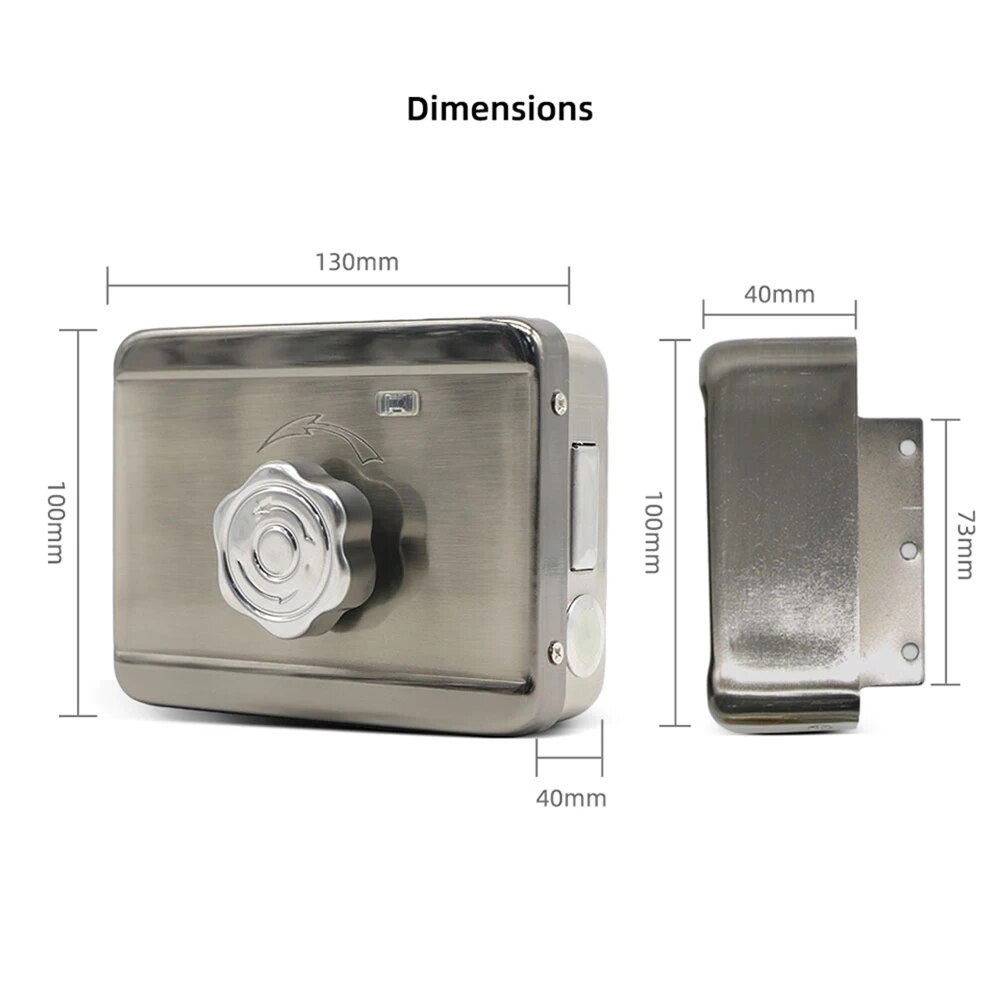 Jeatone Electric Lock Video Intercom Lock Gate Doorlock NO Lock