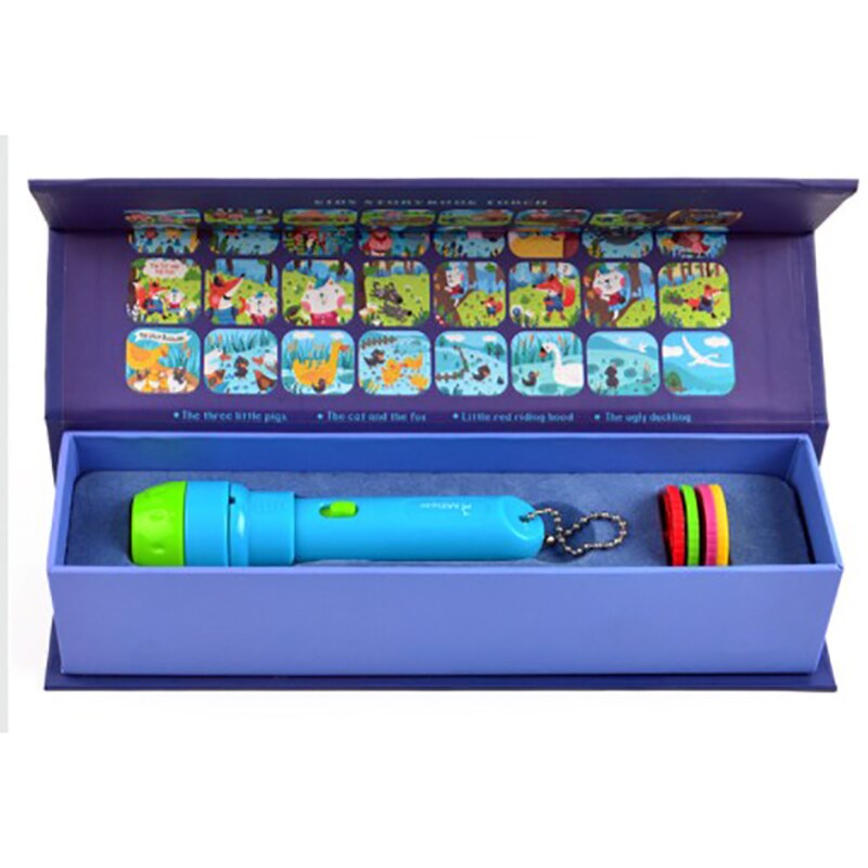 Mideer Mini Projector Fakkel Educatief Licht-Up Speelgoed Voor Kinderen Kids Ontwikkelen Spelen Slapen Verhalen Voeren Set Kind: Flashlight