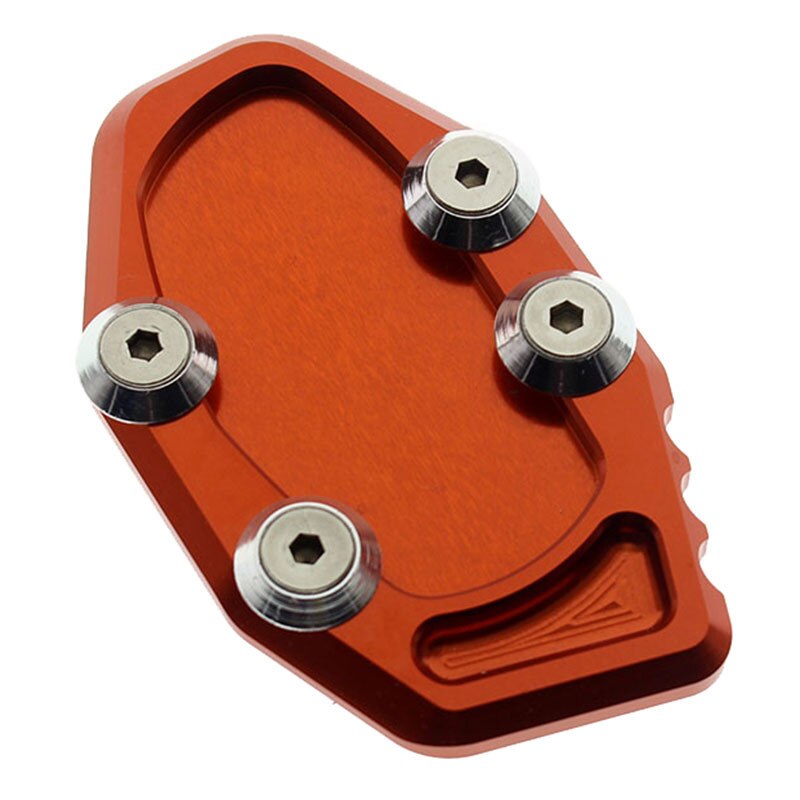 For YAMAHA YZF R25 R3 MT25 MT03 MT-03 Motorcycle Foot Kickstand Side Stand Extension Pad Plate Enlarger Cover: Orange