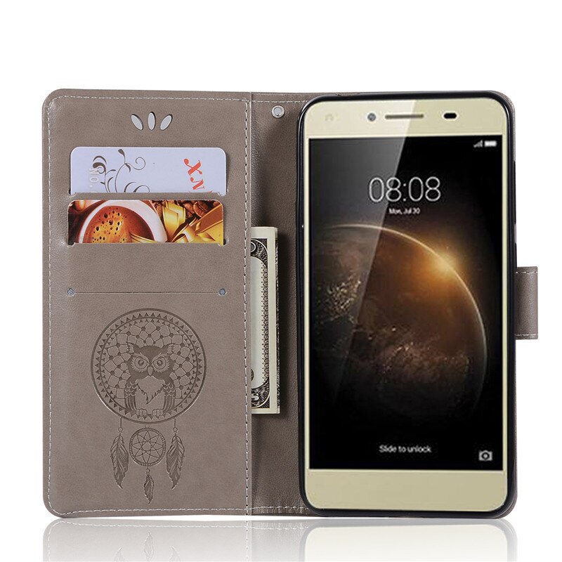Voor huawei honor 5a hoesje huawei lyo -l21 hoesje 5.0 inch flip pu leren telefoonhoesje voor huawei honor 5a lyo -l21 lyo  l21 hoesje