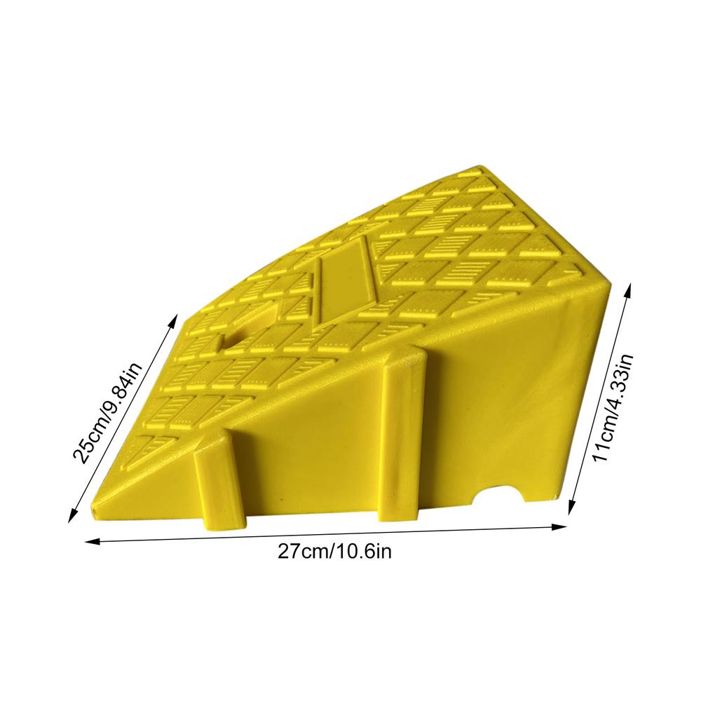 Auto Stoeprand Zware PVC Draagbare Lichtgewicht Drempel Oprit Antislip Auto Wiel Oprit Opritten Fiets Motor Accessoires: YELLOW