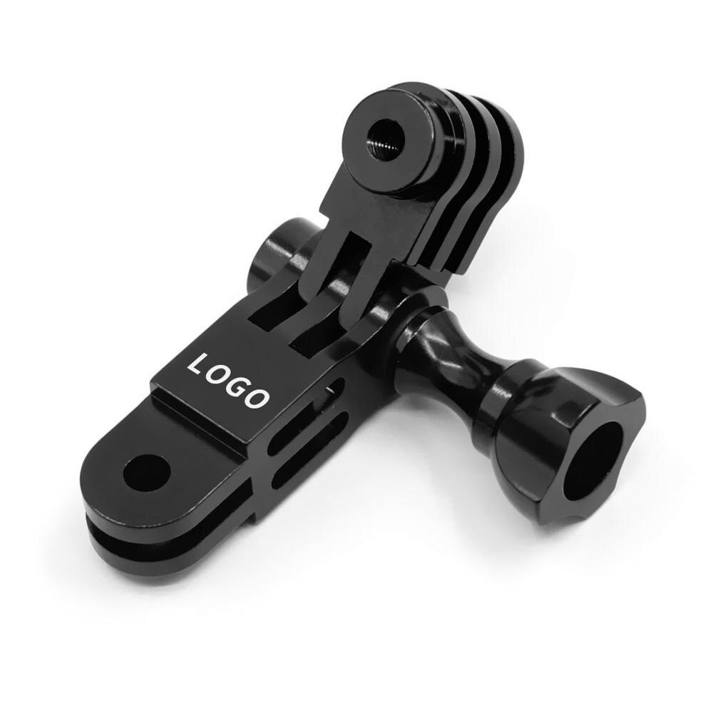 Adaptador de montaje de brazo pivotante ajustable de aluminio CNC para GoPro Hero 8, 7, 6, 5, 4, DJI, OSMO Action, SJCAM, YI, Eken: Black Custom logo