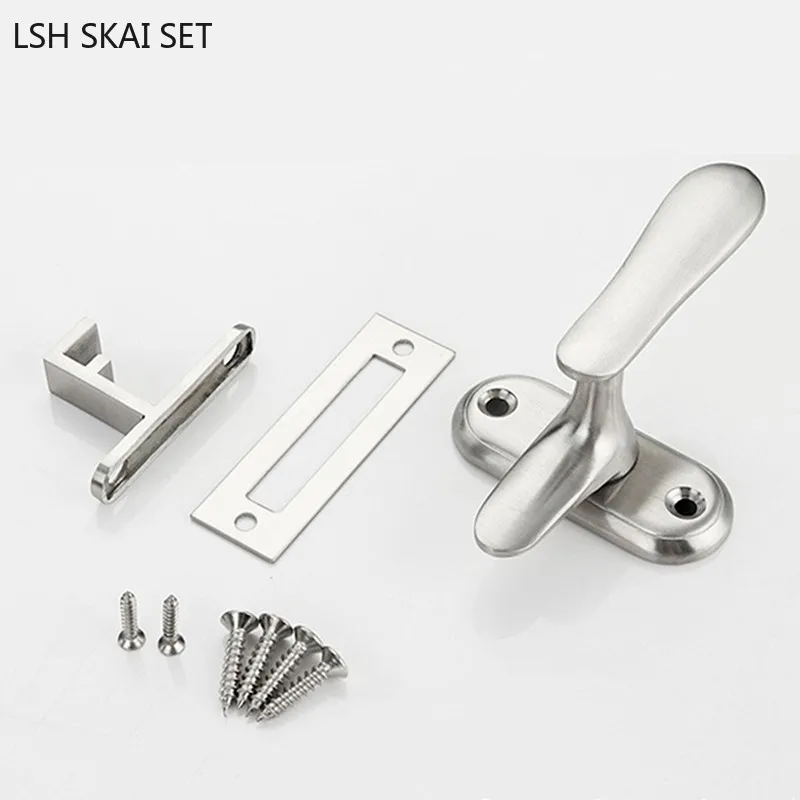 1pc Edelstahl Tür Fenster verriegelung Innen tür Sicherheits schloss Bad Scheune Tür bolzen Heimwerker Hardware Armaturen