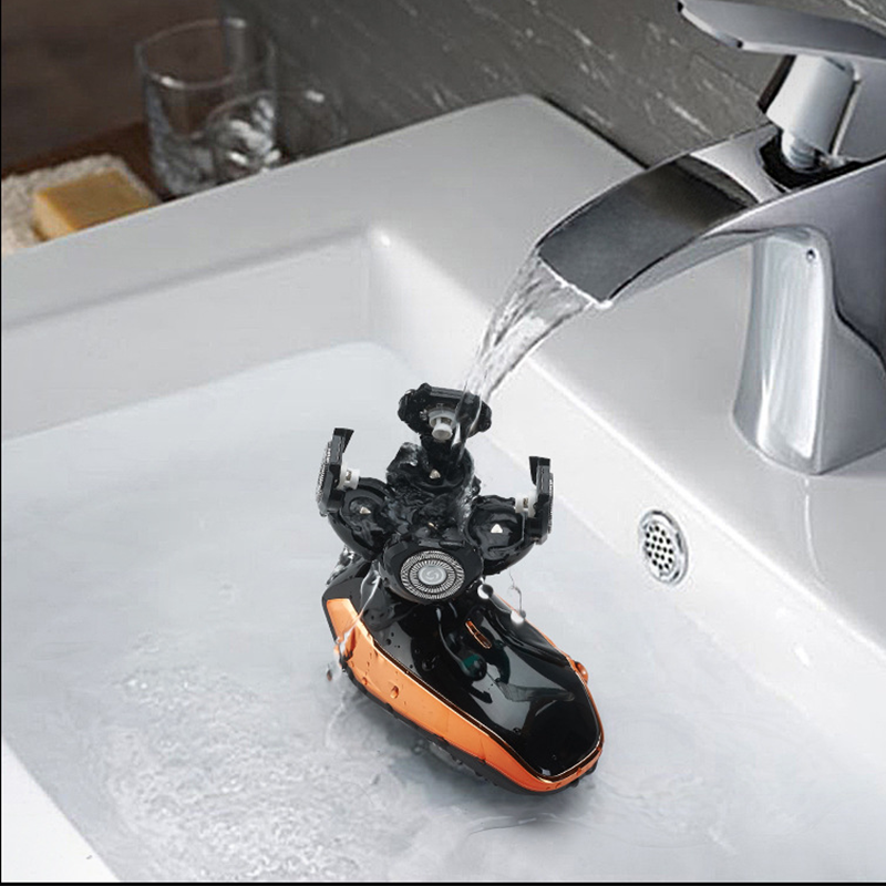 Rasoir électrique multifonction 5 en 1 pour hommes, Rechargeable, lavage à cinq lames, rasoir de tête, tondeuse à barbe, barbier