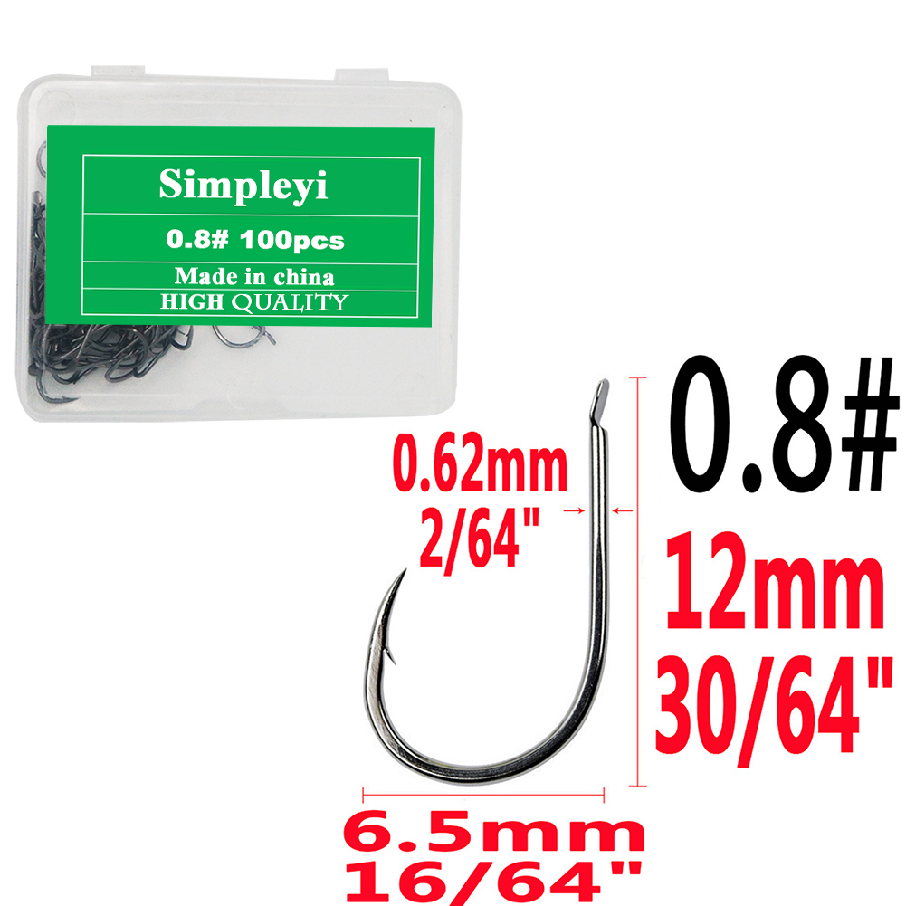 Anzuelos de pesca duraderos con cabeza plomada, caja de aparejos de pesca con púas de acero de alto carbono, carpa de señuelo de cabeza plana, 100 unids/lote por caja: YELLOW