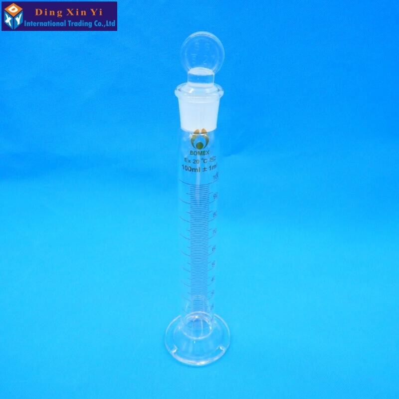 100ml glass glass-cover measuring cylinder,cover measuring cylinder Laboratory measuring cylinder