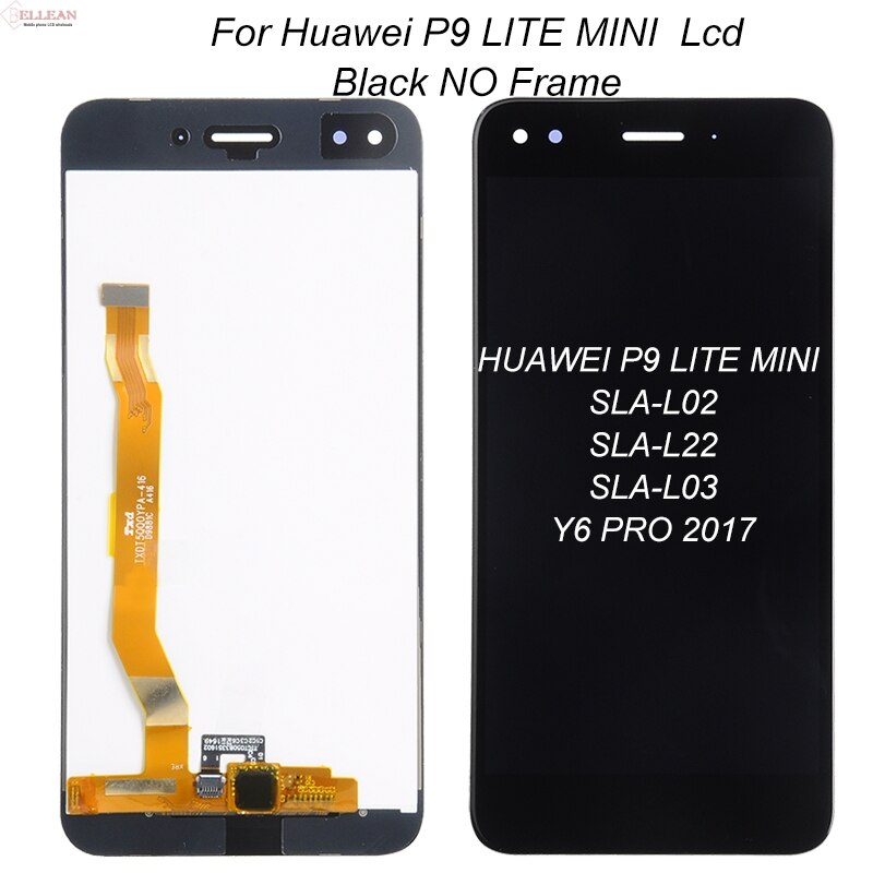 Catteny para Huawei P9 Lite Mini pantalla Lcd MONTAJE DE digitalizador con pantalla táctil 5,0 pulgadas Y6 Pro piezas de reparación de pantalla con herramientas: Black No Frame