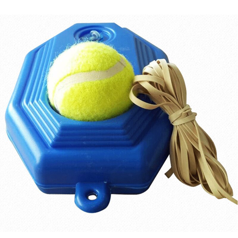 Tennis træningsudstyr med bold enkelt træningsudstyr praksis selvdrevet tennis selvlærende rebound-enhed sparsring-enhed: Hvid rebbase