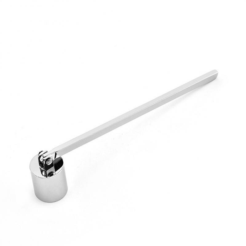 Vela con forma de campana de Metal Vintage, vela aplanada de mango largo, cubierta para banquete, de forma segura para apagar, accesorios para decoración del hogar: 02
