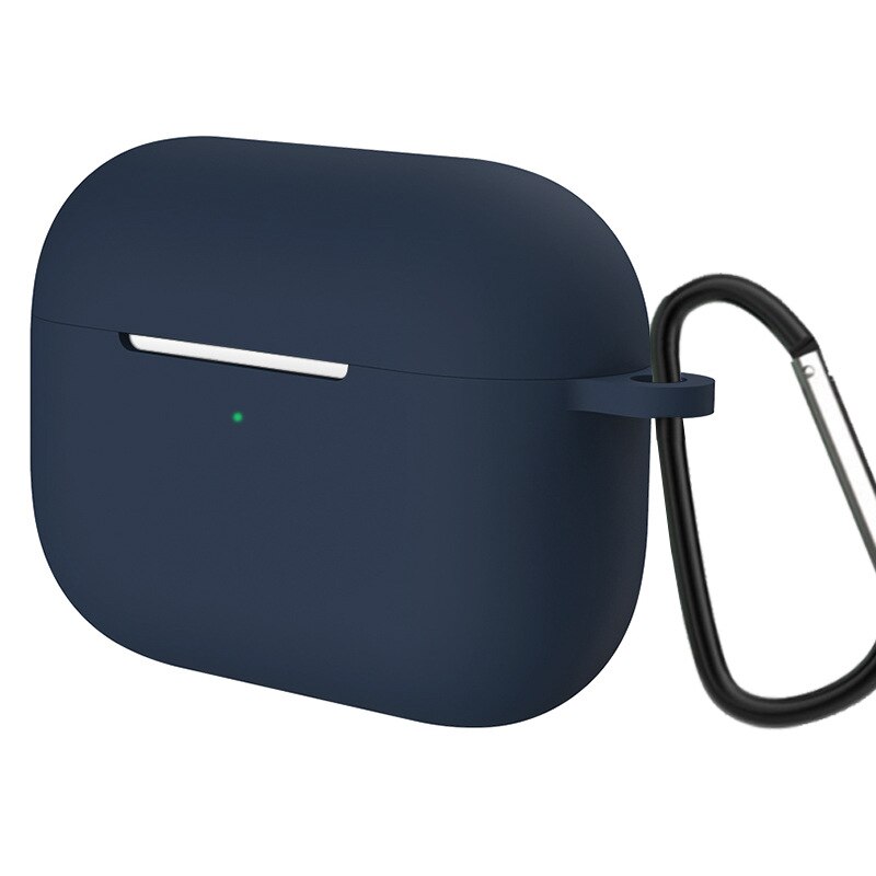 10 stk/parti silikone etui til airpods pro taske til apple airpods pro cover cover øretelefon cover til air pods pro 3: Dyb blå
