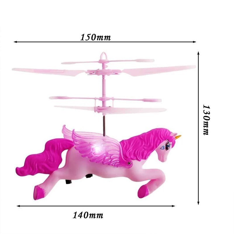 Cute Animal Toy RECHARGEABLE HAND FLYING LED REMOTE CONTROL PINK GIRLS TOYS Birthday Christmas For Girls Children