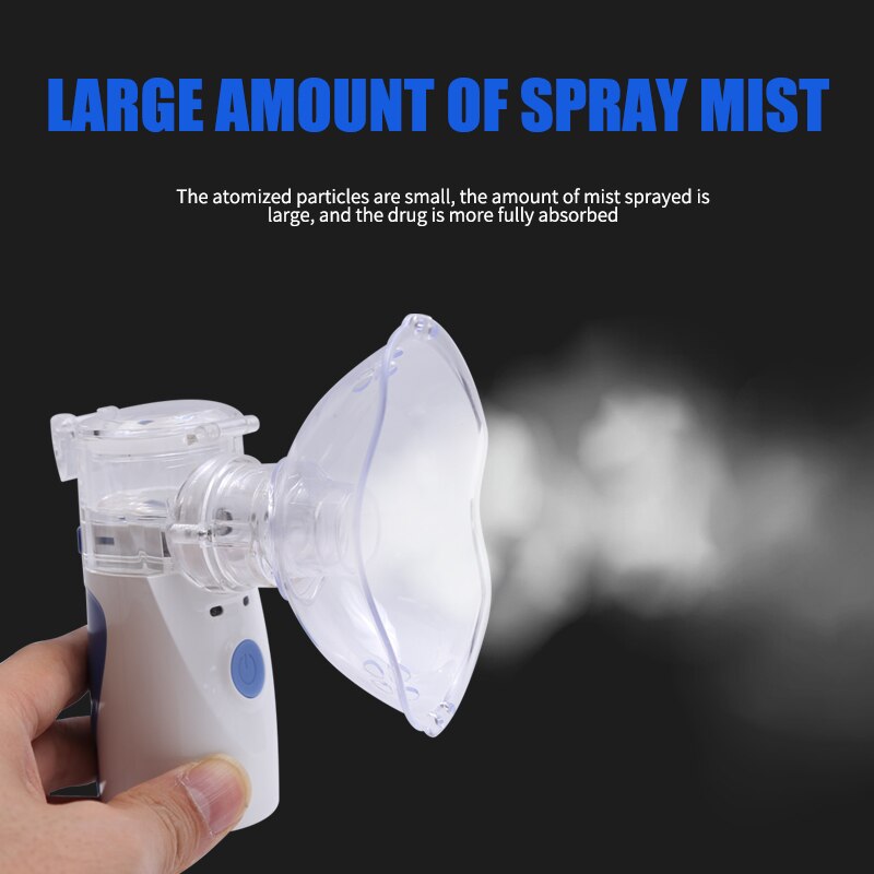 Nebulizador portátil para adultos y niños, Mini máquina atomizadora ultrasónica de mano para el hogar, Humidificador ultrasónico de mano para cuidado de la salud