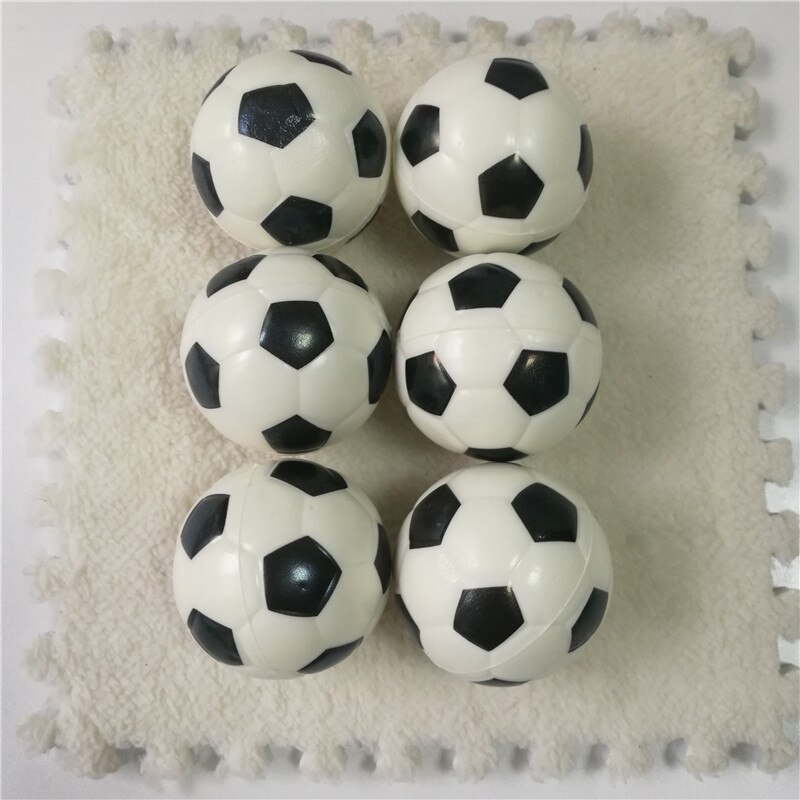 6Pcs 6.3Cm Grappige Basketbal Voetbal Anti Stress Bal Soft Foam Rubber Squeeze Ballen Speelgoed Voor Kinderen Kids: Football