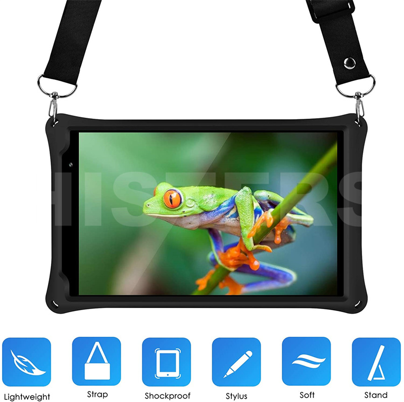 Pro Samsung Galaxis Tab A8 SM-T290 SM-T295 8.0" Tablette PC Sanft Shockproof Silizium Startseite Fall mit Rückseite Kickstand