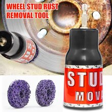 Stud Rust Removal Tool Multi-Purpose Stud Hub Rust Removal Tool With 2 Sanding Disc Hardware Rust Remover