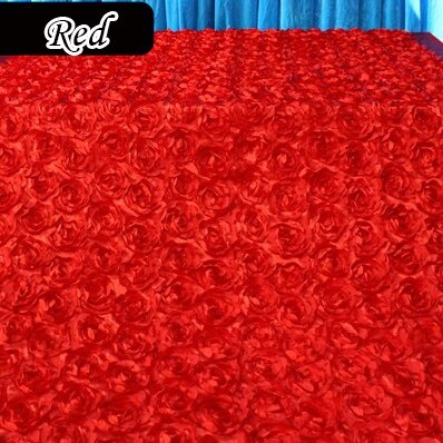 Hochzeit Dekoration Rose Blütenblätter Stoff Satin- Braut hause dekoration zubehör Festival Feier Blume Teppich Geburt Christma: Hochzeit Dekoration 4
