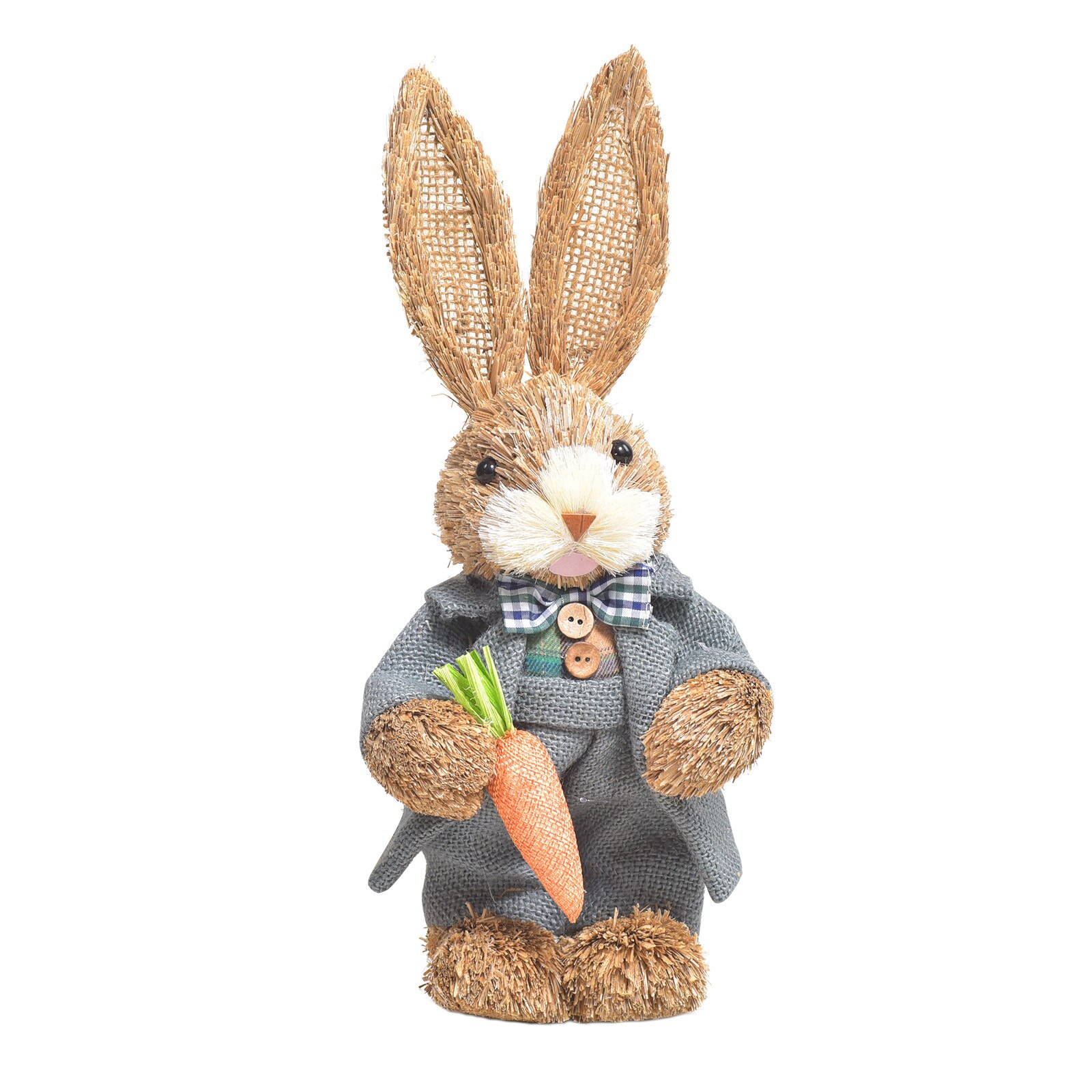 4 Paashaas Simulatie Huis Tuin Bunny Decoratie Creatieve Stro Bunny Huis Tuin Konijn Ornamenten Home Decoratie: A