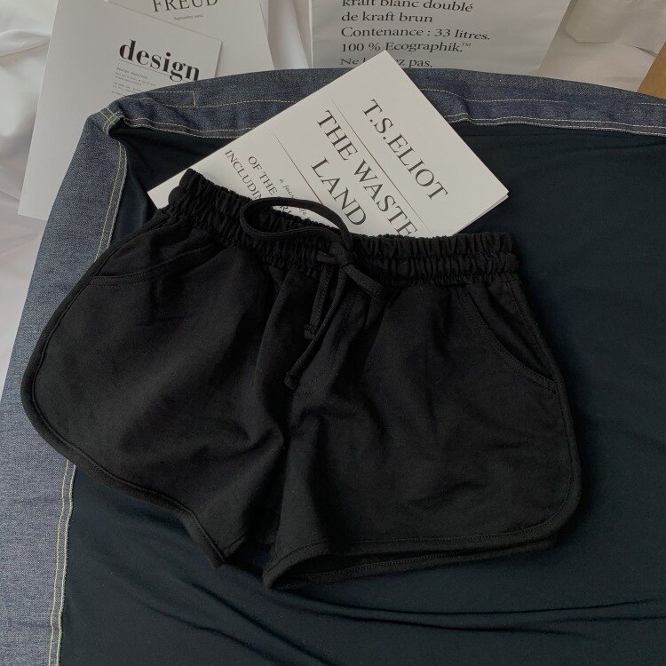 große größe Dame kurze Hose haus baumwolle kurze hosen frauen 3xl reithose zyp6: Schwarz / S